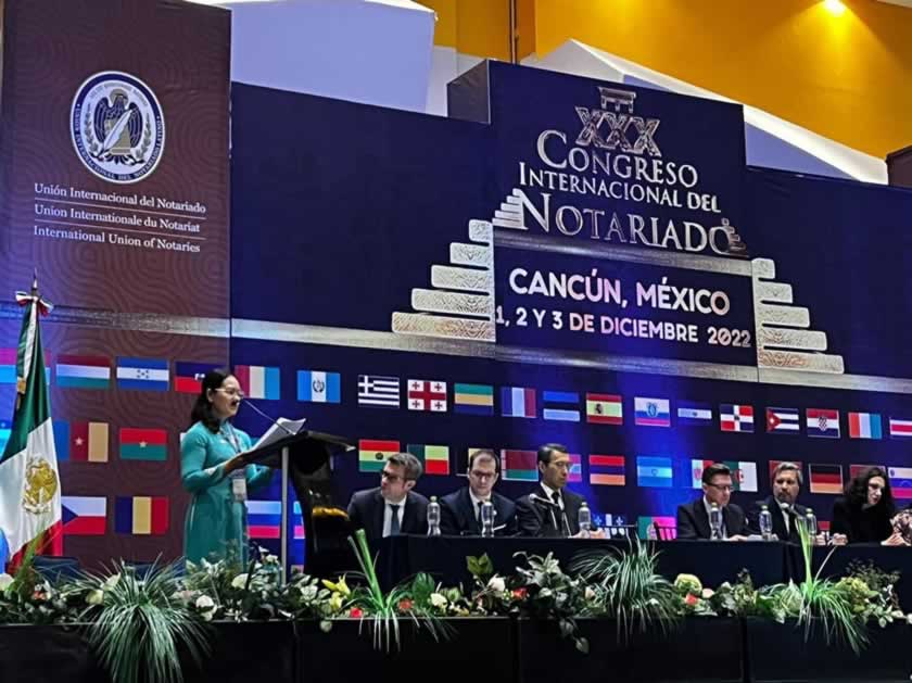Đoàn đại biểu của Việt Nam tham dự hội nghị Liên minh công chứng Quốc tế tại Mexico